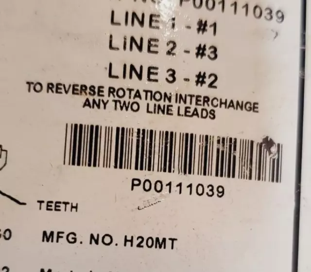 US Motors Munter Motors RPM Motor P00111039 | P63FSM-4328 3