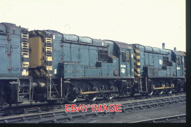ORIGINAL 35MM SLIDE CLASS 08 SHUNTER NO 08846 AT WARRINGTON 8/76 £2.75 ...