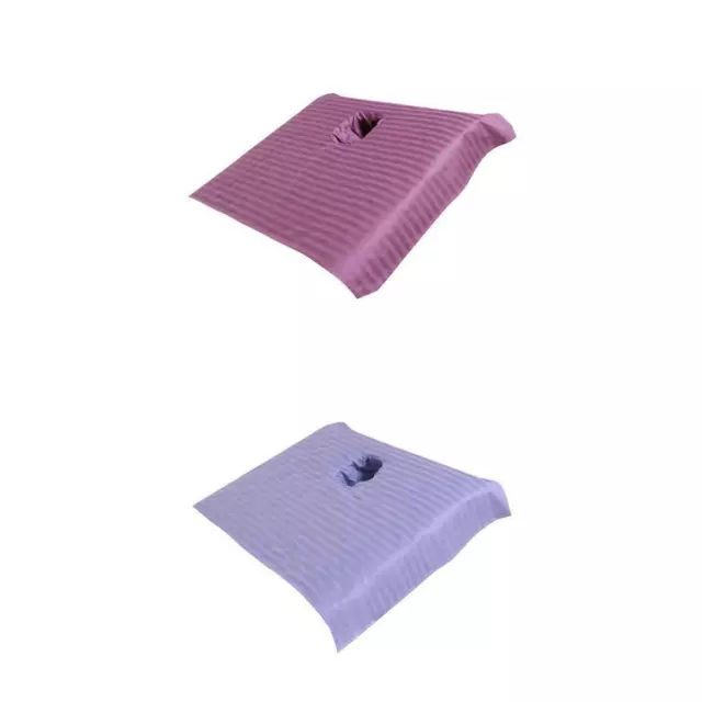 Drap de Table de Massage SPA En Coton Pur Serviette de Trou de Visage de Lit