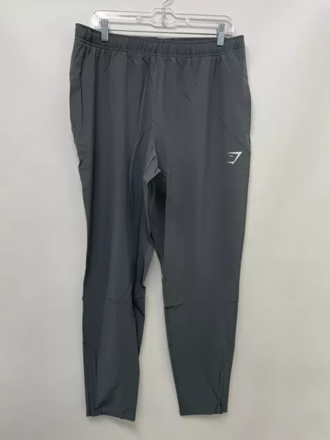 GYMSHARK ARRIVAL WOVEN Joggers Grey Gym Training Pants Men's XL