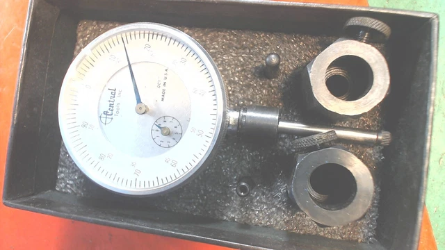 MACHINIST- Tools-CENTRAL-Tools Inc.-.001 Dial Indicator  1" travel with Extensio