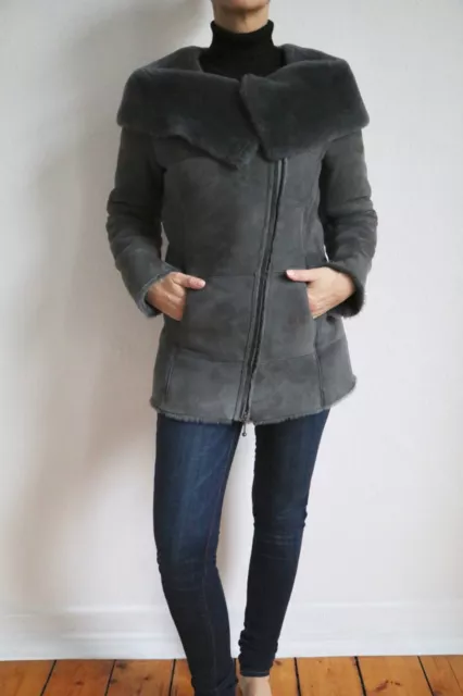 Neu!!! Lammfell Jacke Mantel der Designer Marke EMU Australia in XS