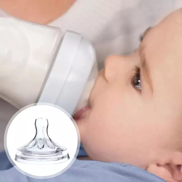 Baby Soft Liquid Silicone Pacifier Nipple Replacement Mouth For Wide Bottle B6F3
