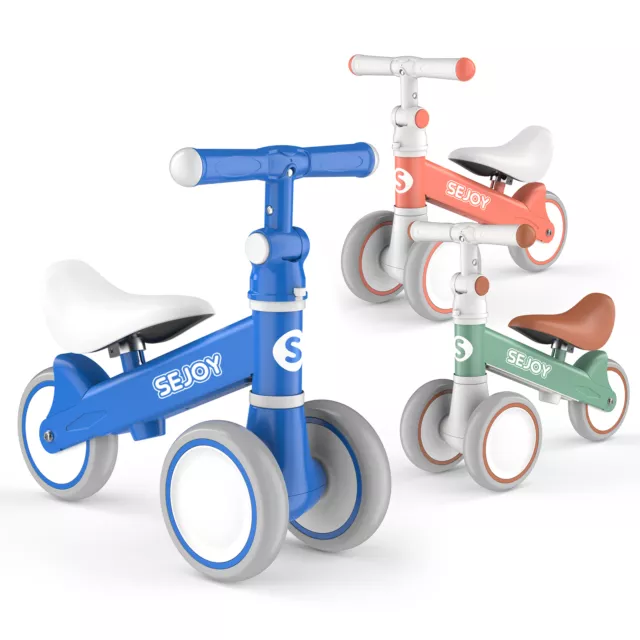 SEJOY Baby Balance Bike 1-2 Year Old Boy Girl Toddler Walker Bicycle Toys Gifts 2