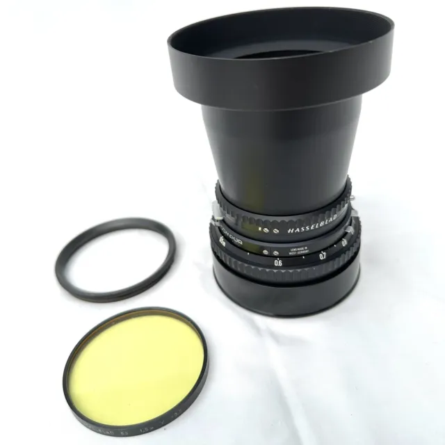 Hasselblad Distagon T Carl Zeiss 50mm Lens For 500 C/M + Hood + Yellow Filter