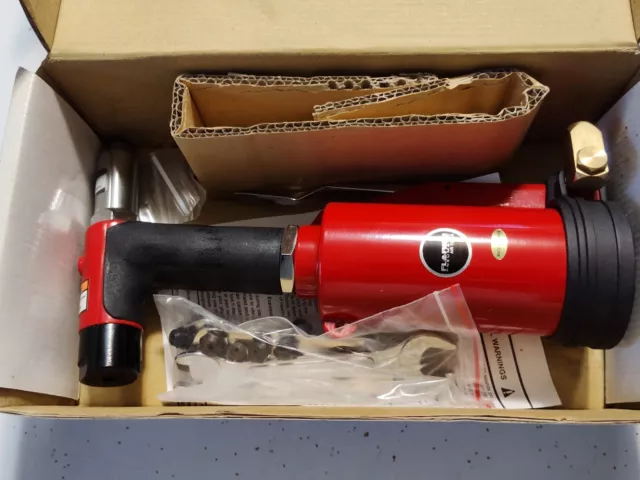 Florida Pneumatic Air Riveting Hammer 4 Different Size Caps FP-891 With Extras.