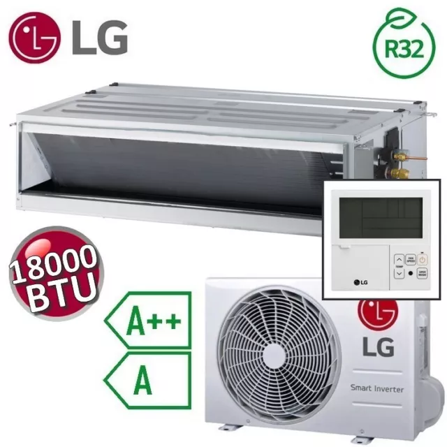 3S Climatiseur Mono Conduit Lg 18000 Btu 5.0 Kw A++ A Inverter Compact