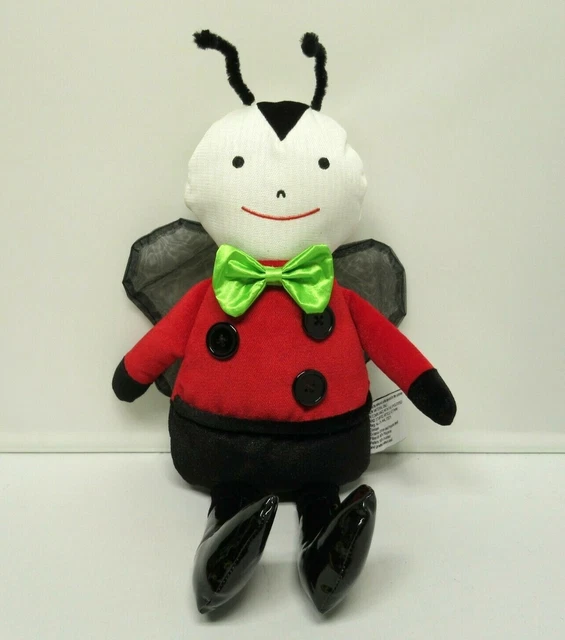 WOOF & POOF Ladybug Plush 17" Stuffed Toy Red Black Shiny Boots 2018