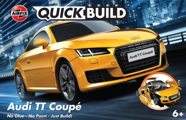 Audi TT Coupé Quickbuild KIT von Airfix in gelb J6034YEL