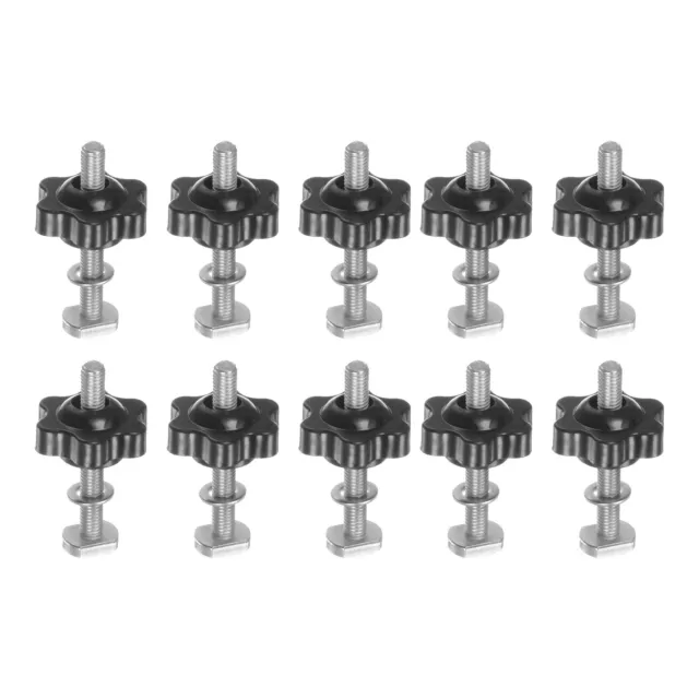 Set 10 bulloni scala a T kit pulsante M5x40 mm bulloni filettati M5x25 mm dado pulsante di bloccaggio