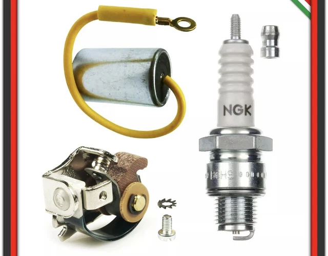 PUNTINE CONTATTI RUTTORE E CONDENSATORE VESPA 50 SPECIAL N L R S - Foto 2
