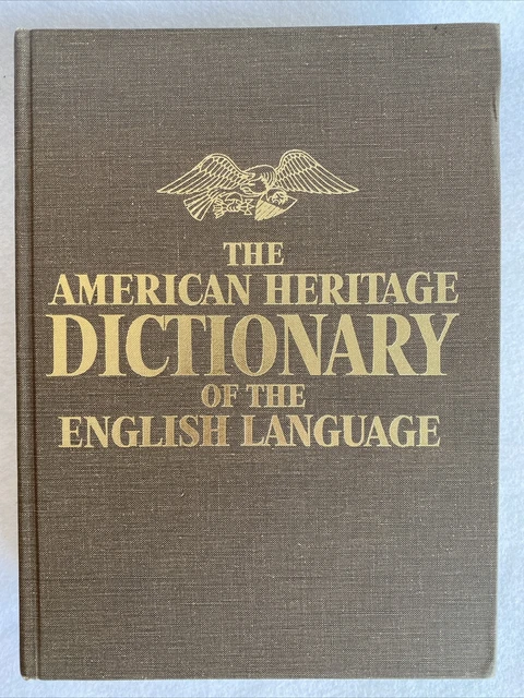 Vintage 1971 The American Heritage Dictionary Of The English Language Good Cond