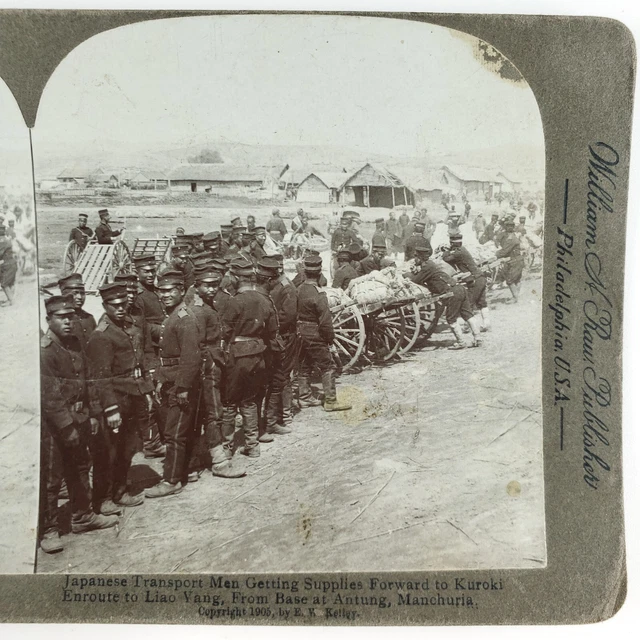 Andong Men Manchuria China Stereoview c1905 William Rau Russo-Japanese War H515