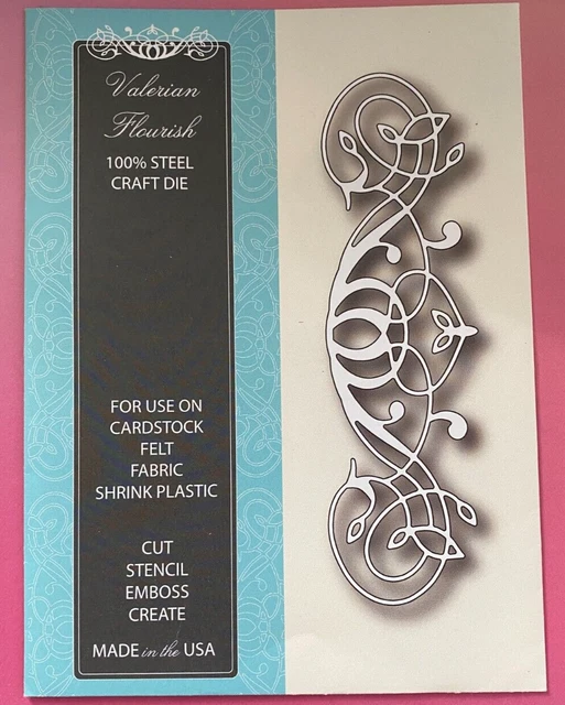 VALERIAN BORDER DIE New Memory Box Craft #98196 flourish scroll card scrapbook