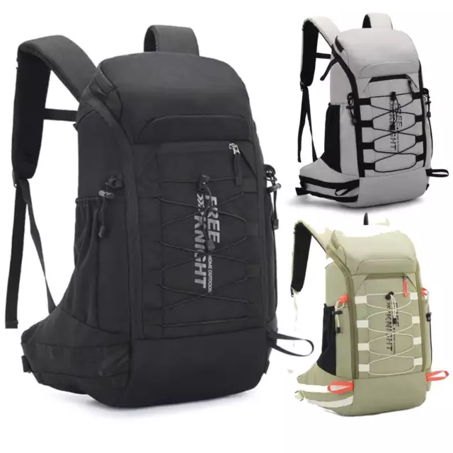 40L Camping Hiking Backpack with Rain Cover Waterproof Men Travel Rucksack Bag