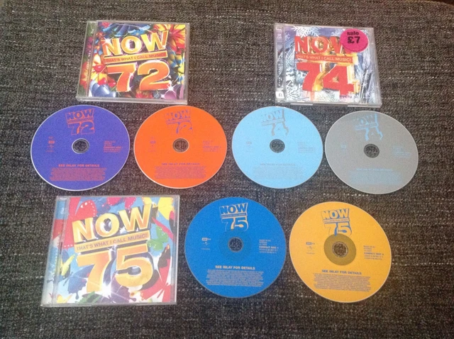 Now 3 Rear Cover NOW THAT'S WHAT I Call Music 3 CD Albums Job lot / Bundle Volumes 72 ...