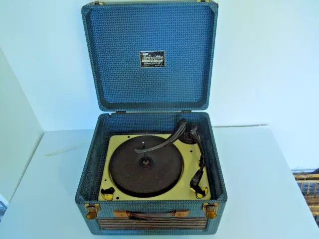 Vintage Trixette Electric Record Player Gramophone Garrard RC110 inc Stylus