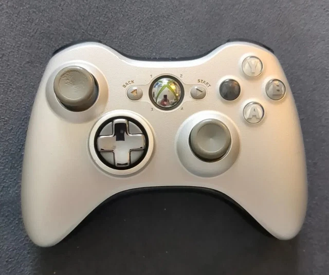 OEM GENUINE MICROSOFT Xbox 360 Wireless Video Game Controller Silver