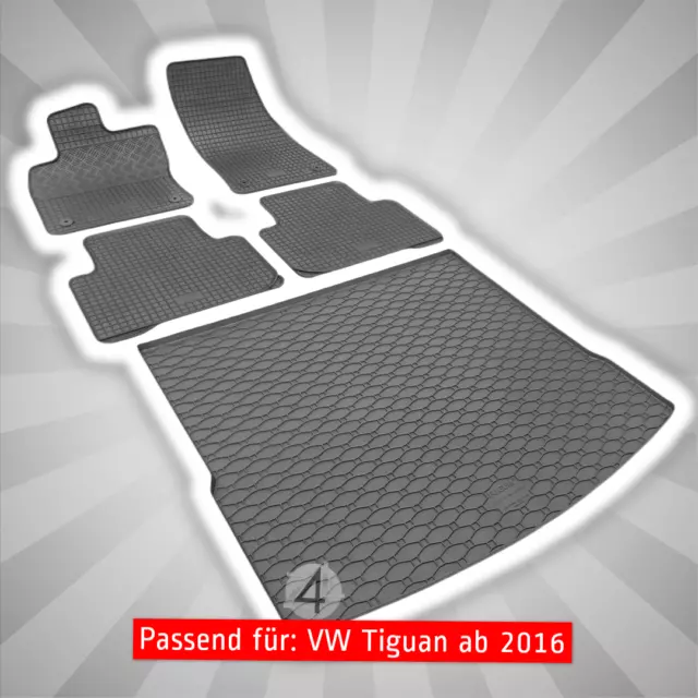 Fußmatten und Kofferraumwanne passend für VW Tiguan ab 2016