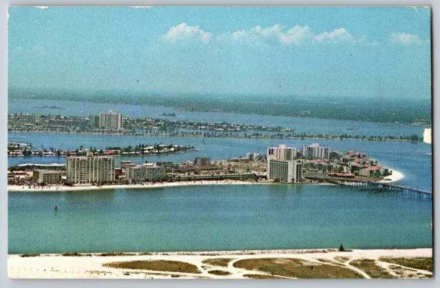 Clearwater, Florida FL - View of The South End of The Beach - Vintage Postcard