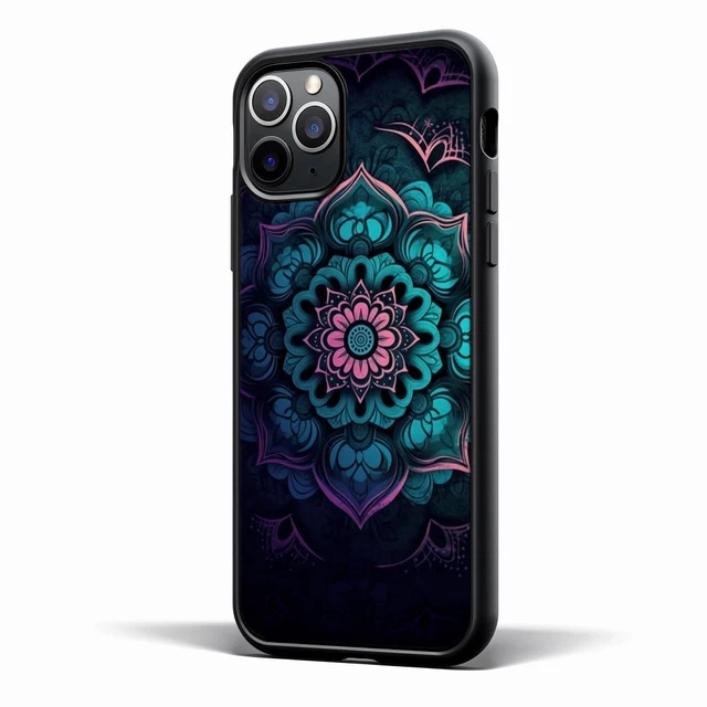 Para iPhone 14 15 11 12 13 13 Pro Max punto central encantador mandala
