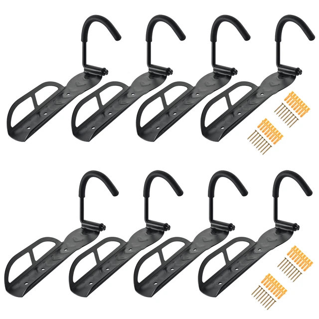 Bike Rack Wall Mount Storage Hanger Bicycle Holder Hook Vertical Garage 8 Pack 3