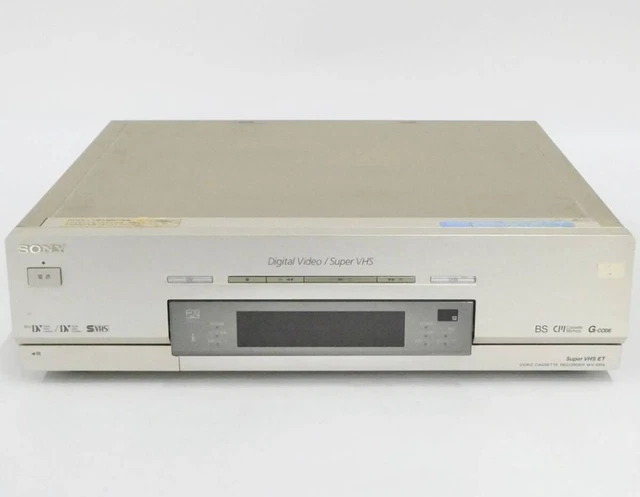 SONY WV-DR7 MINIDV Super VHS VCR Dual Video Cassette Recorder Deck