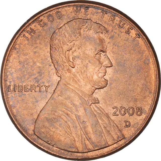 [#1030572] Coin, United States, Lincoln Cent, Cent, 2008, U.S. Mint, Denver, AU(