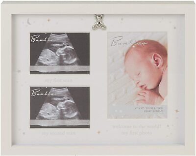 Bambino Argento Teddy Baby scansione e la prima foto telaio-BABY SHOWER idee regalo