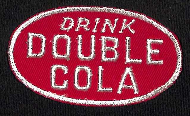 Double Cola Embroidered Soda Patch c1940's-50's - VGC Scarce