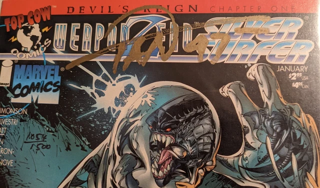Weapon Zero/Silver Surfer Ch 1 Marvel & Top Cow, J-1996 Billy Tan Signed COA 3