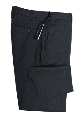 B71 J. Hilburn Charcoal Pinstripe REDA ACTIVE WOOL Dress Pant Men 36/29