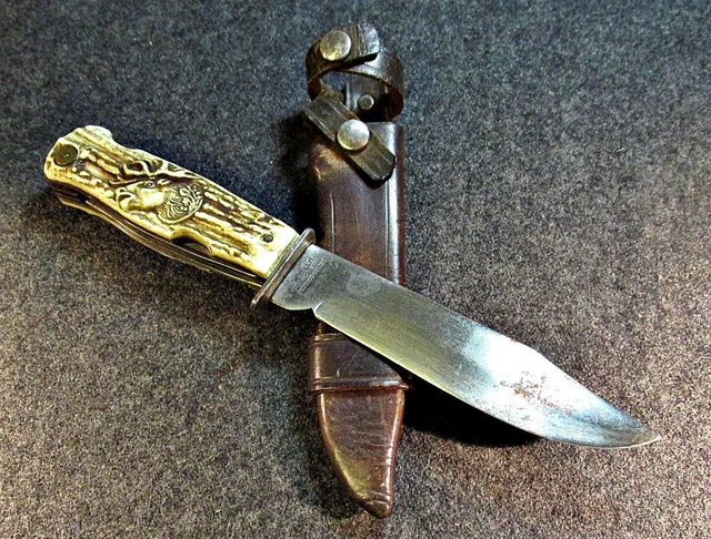 Vintage German DECORA Fixed-Blade/Multi-Tool Hunting/Camping Knife -  D.B.G.M