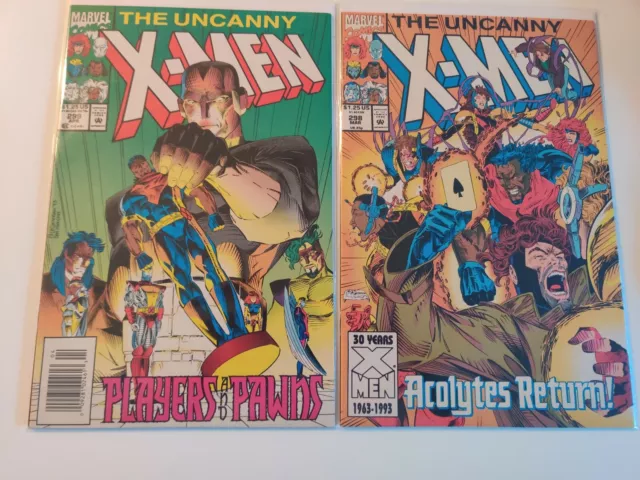 Uncanny X-Men #298/#299 SET (2) NM Marvel 1993 Chris Claremont Bishop