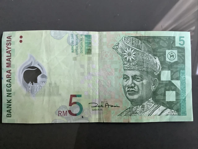 BANK NEGARA MALAYSIA 5 RM Ringgit Banknote £4.00 - PicClick UK