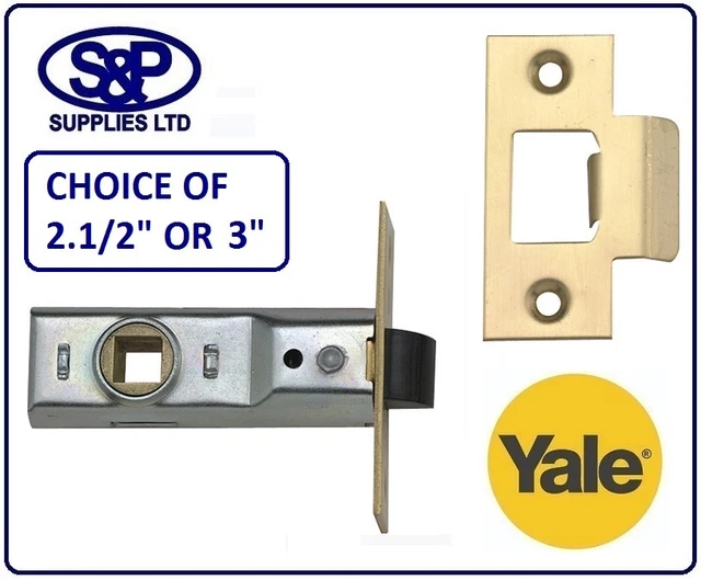 Yale Brand Tubular Latch Door Latch 2.5" Brass Finish Pm888