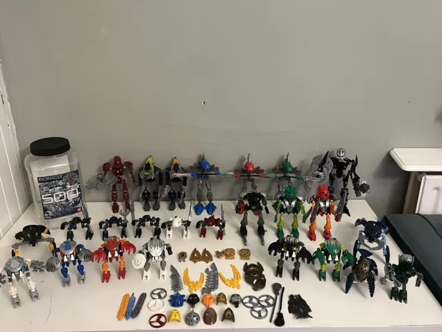 Lego Bionicle Bundle Large Joblot Parts Figures RARE Collection X 25 Figures