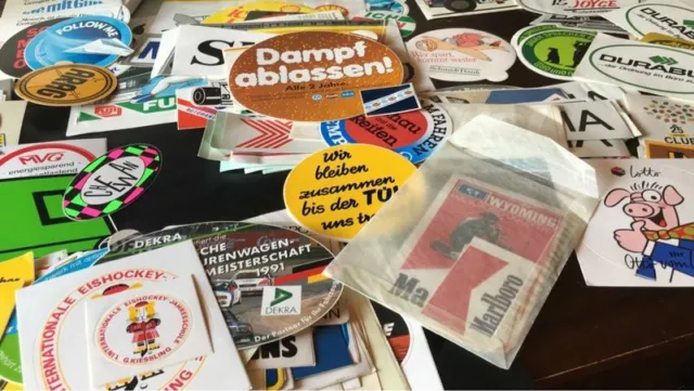 ALTE WERBEAUFKLEBER / Sticker Vintage 80er & 90er - zur Auswahl - EUR 4 ...