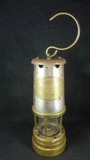Vintage British Coal Mining Co. Paraffin Lamp Type Vale Collier Serial No. 41044