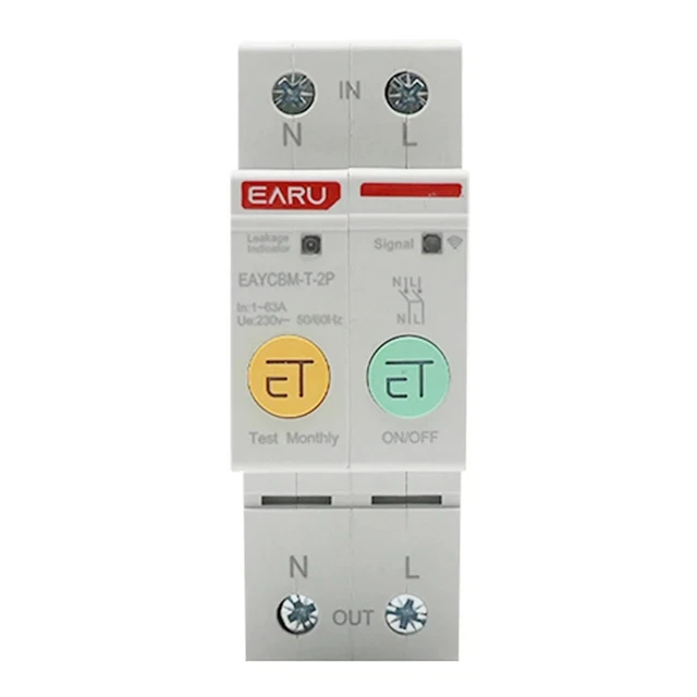 2P TUYA APP Zigb ee Smart Energy Power Consumption kWh Meter Circuit Breaker