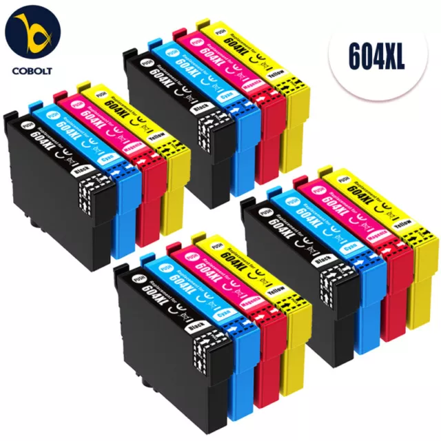 INK CARTRIDGE For Use in Epson XP-2200 XP-2205 XP-3200 XP-4200 604XL LOT