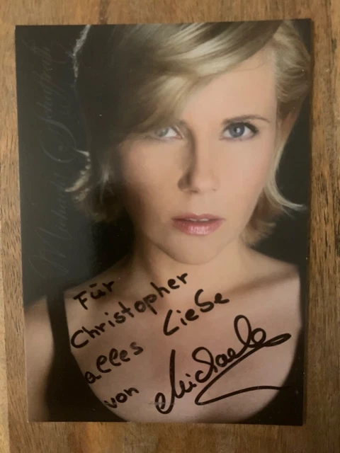 MICHAELA SCHAFFRATH AUTOGRAMM Film TV Gina Wild Moderatorin Signiert 