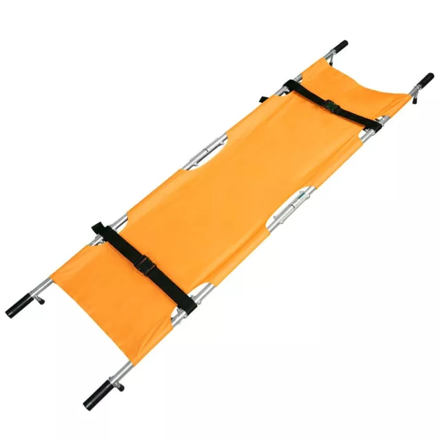 Folding Stretcher - EMS Emergency Medical Portable Stretcher Orange