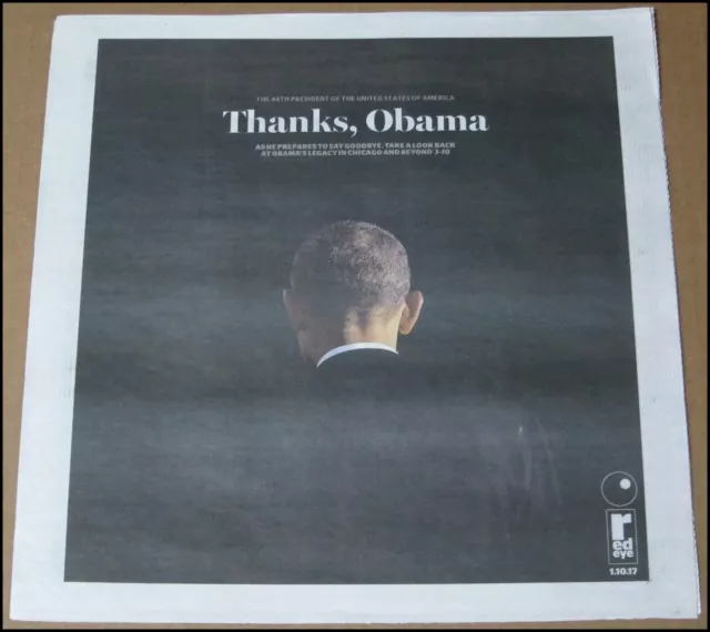 1/10/2017 Red Eye Chicago Newspaper President Barack Obama Farewell Speech