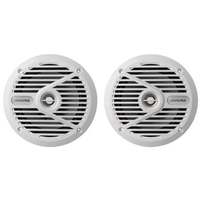 Coppia Altoparlanti Marini ALPINE SPS-M601W 6.5" 2 Vie Impermeabili, 35W RMS, 110W Max, 4 Ohm