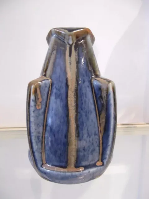 Joli vase art deco grès Denbac Vierzon  (french pottery vase) h 17,8cm