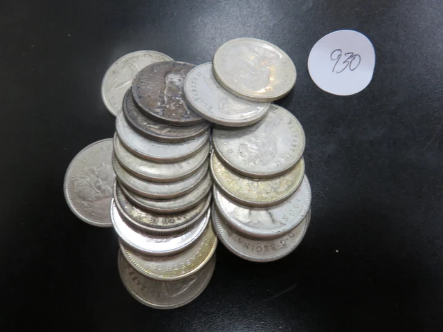 $5.00 Face Value 80% Silver Canadian 25 Cents