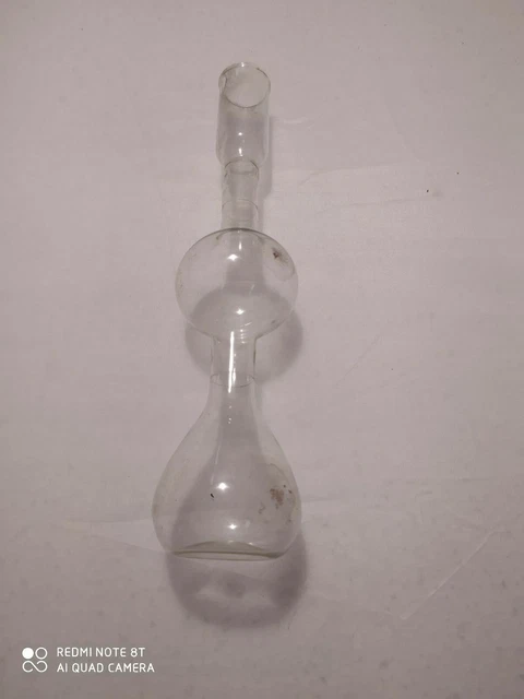 1 vetro da laboratorio in vetro neutro soffiato  altezza 26cm