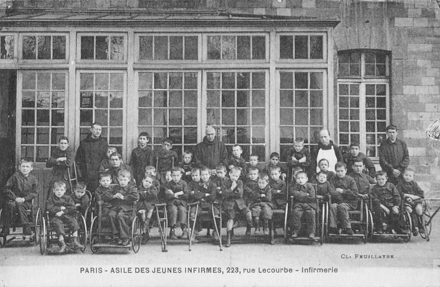 CPA 75 PARIS 15e ASILE DES JEUNES INFIRMES RUE LECOURBE INFIRMERIE