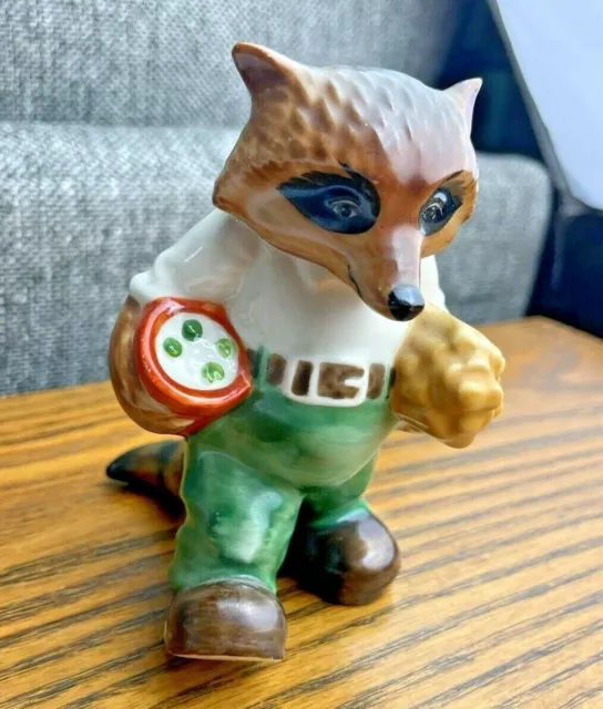 Vintage Raccoon Figurine The Ringtale Raccoons 1981 Goebel Athropomorphic